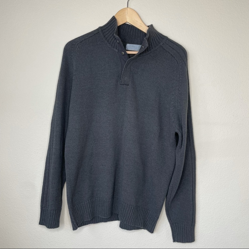 Oscar De La Renta Mens Gray Sweater M